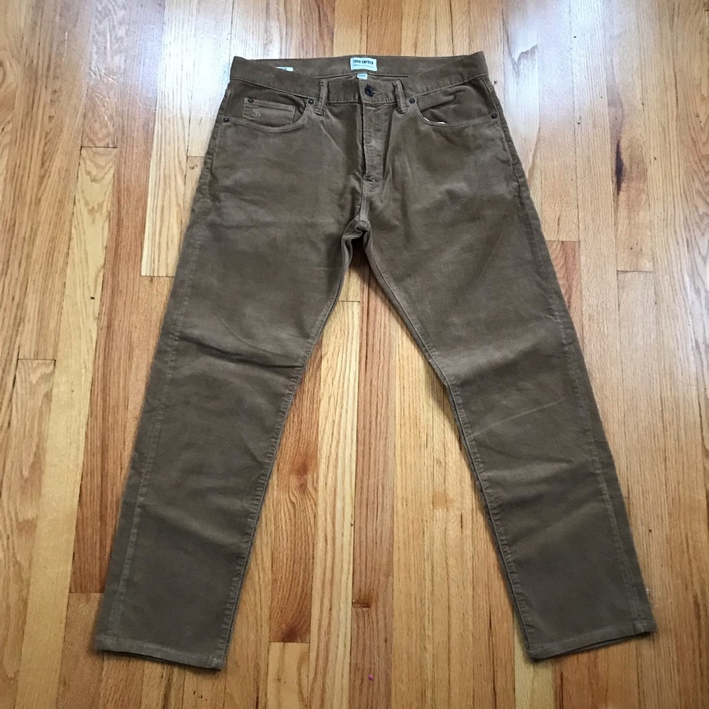 Todd Snyder Men's Slim Fit Tan Corduroy Pants 32x27